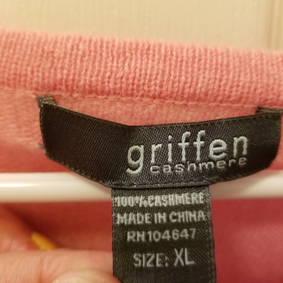 Cashmere Cardigan Pink Women's XL EUC - Picture 3 of 5